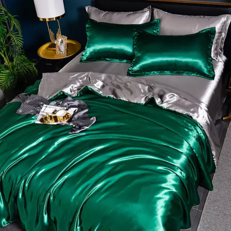 Satin Duvet Cover Set with Pillowcases – Soft and Durable King Size Duvet Cover in Multiple Colors 10