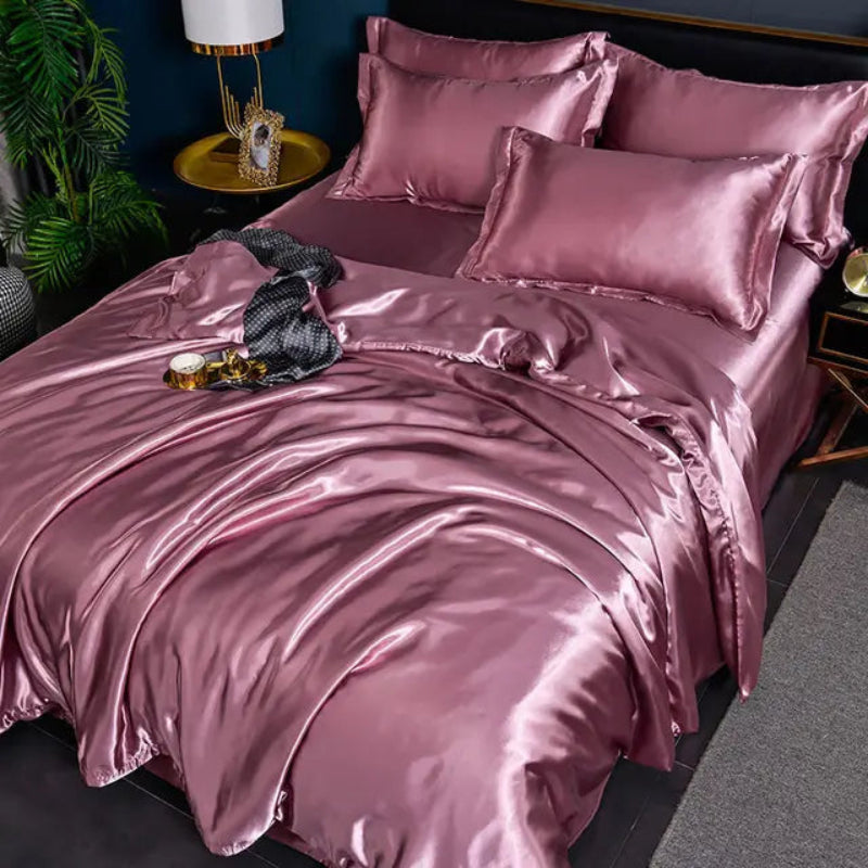 Satin Duvet Cover Set with Pillowcases – Soft and Durable King Size Duvet Cover in Multiple Colors 11