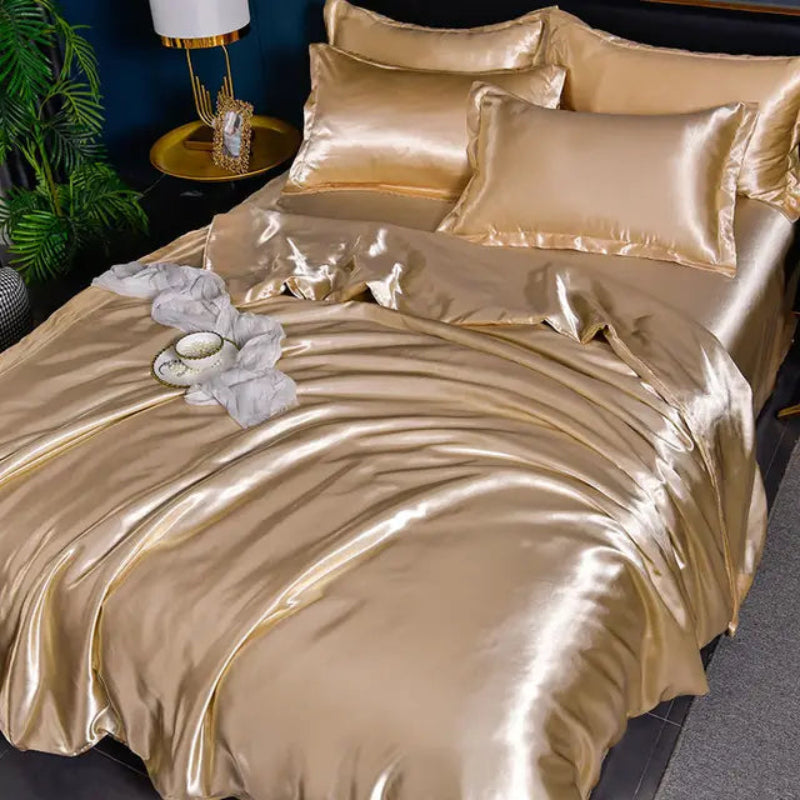 Satin Duvet Cover Set with Pillowcases – Soft and Durable King Size Duvet Cover in Multiple Colors 12