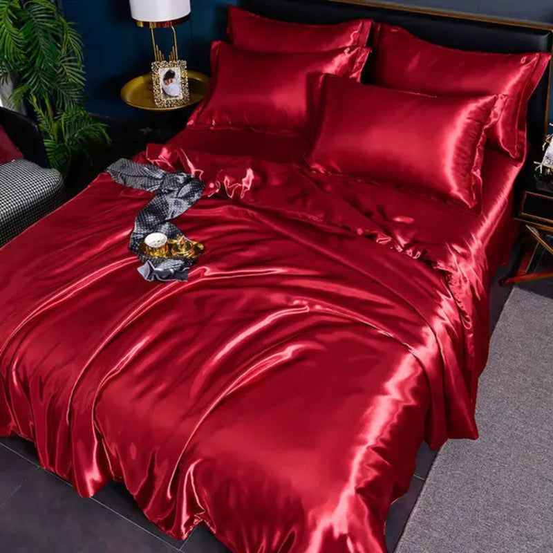 Satin Duvet Cover Set with Pillowcases – Soft and Durable King Size Duvet Cover in Multiple Colors 13