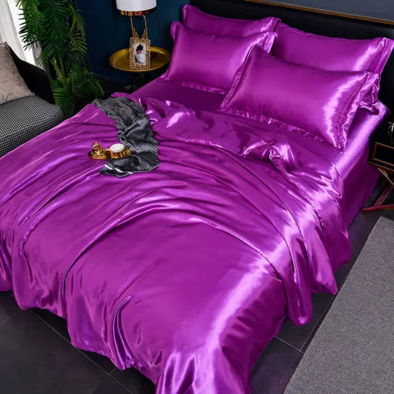 Satin Duvet Cover Set with Pillowcases – Soft and Durable King Size Duvet Cover in Multiple Colors 3