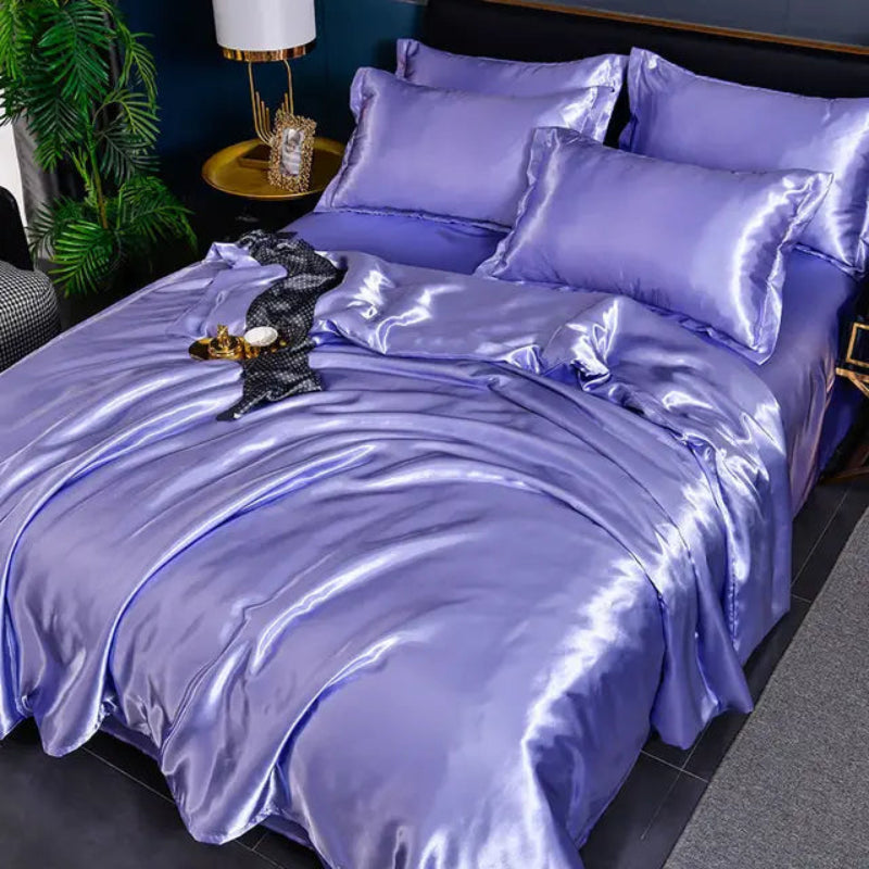 Satin Duvet Cover Set with Pillowcases – Soft and Durable King Size Duvet Cover in Multiple Colors 5