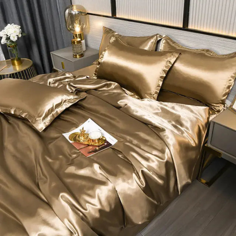 Satin Duvet Cover Set with Pillowcases – Soft and Durable King Size Duvet Cover in Multiple Colors 9