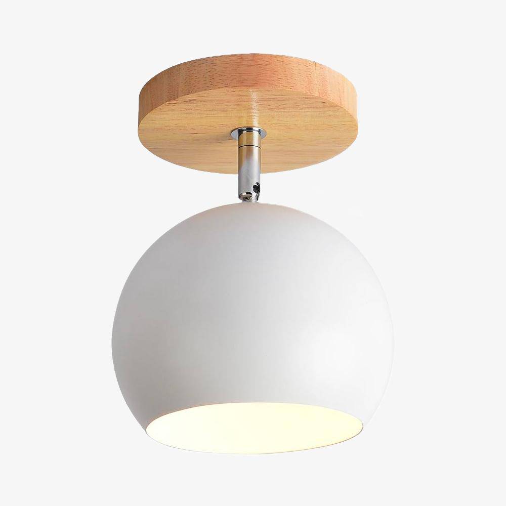 Scandinavian Ceiling Light - Adjustable Wood Cover for Versatile Illumination 0