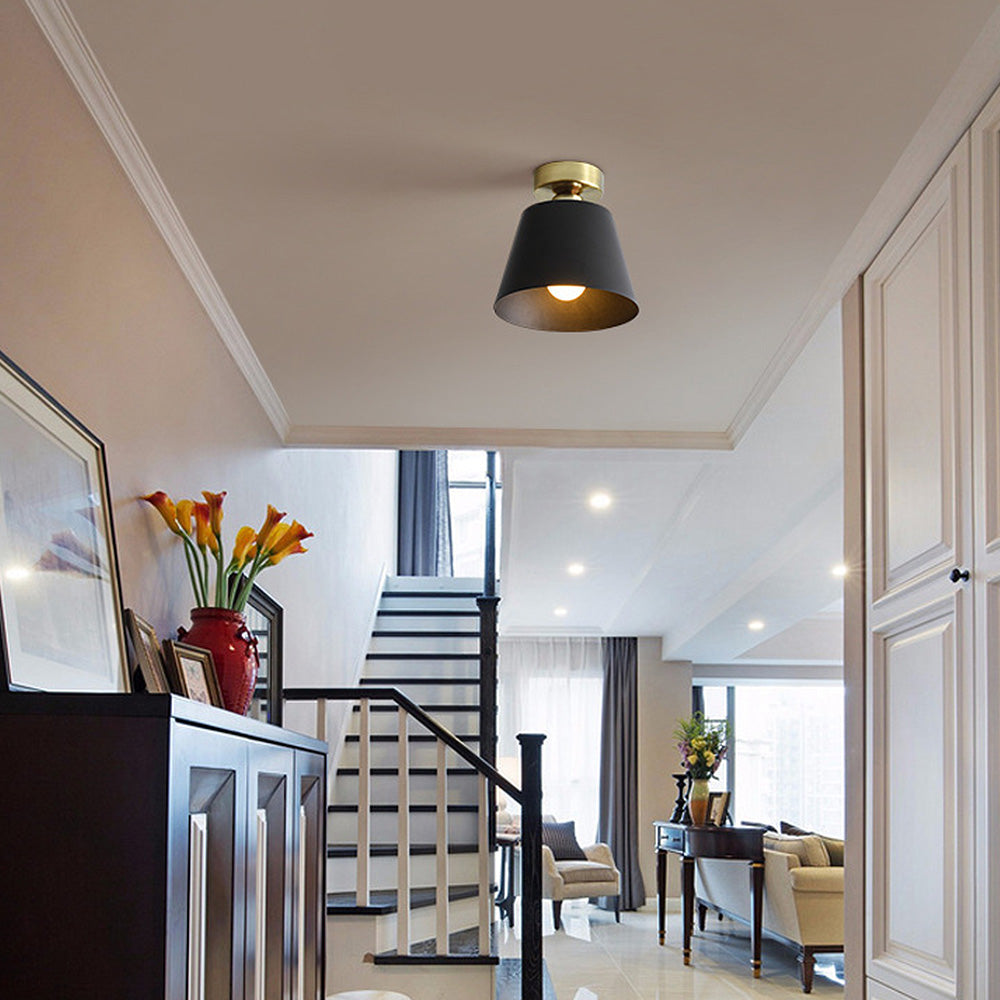Scandinavian Ceiling Light - Minimalist Iron Shade for Modern Spaces 2