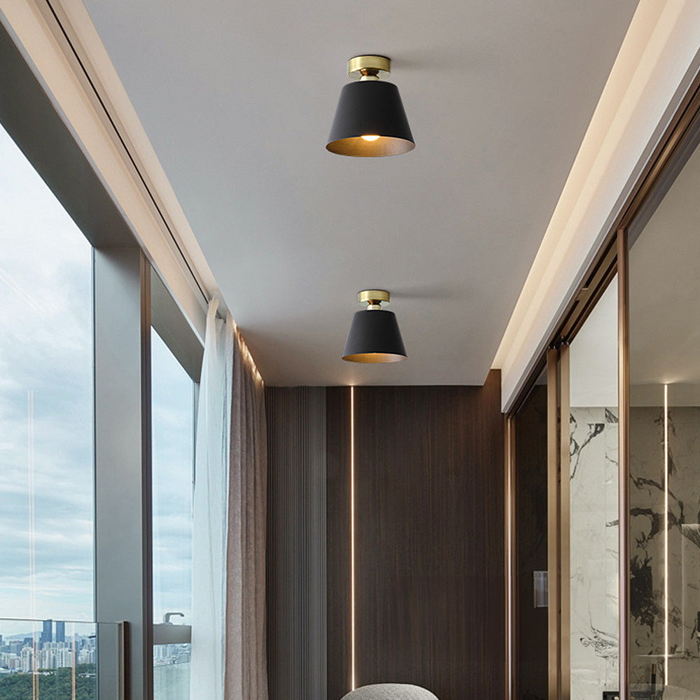 Scandinavian Ceiling Light - Minimalist Iron Shade for Modern Spaces 3