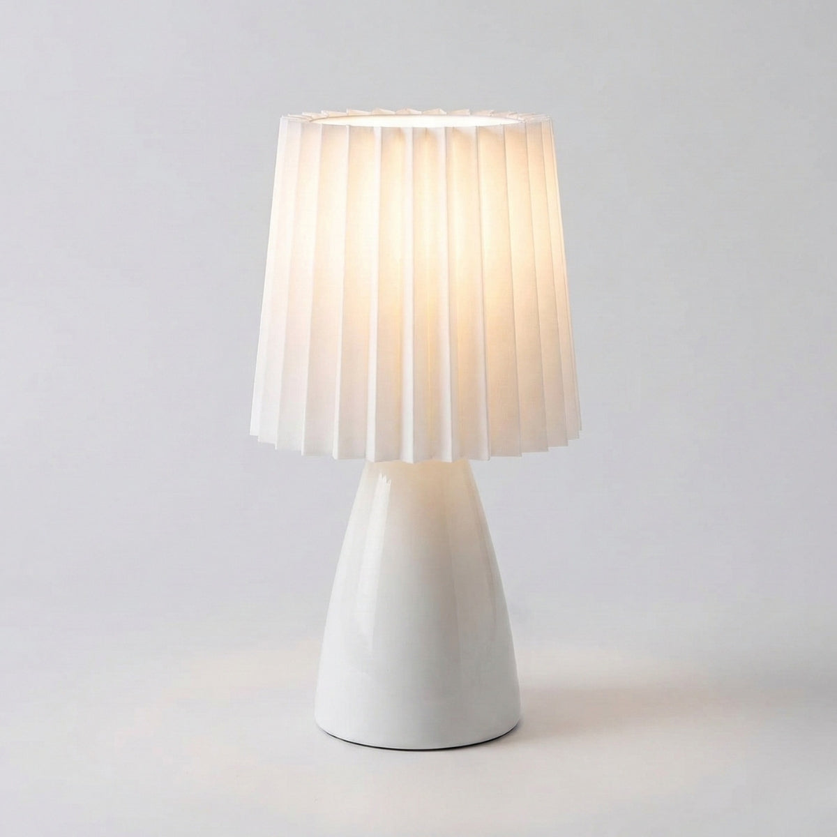 Scandinavian Ceramic Table Lamp - Compact Design for Bedside & Desk 0