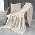 Scandinavian Knitted Blanket - Soft, Warm, Cozy Home Comfort 0