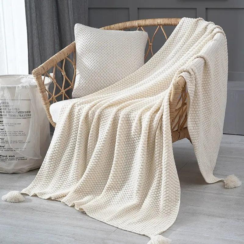 Scandinavian Knitted Blanket - Soft, Warm, Cozy Home Comfort 0