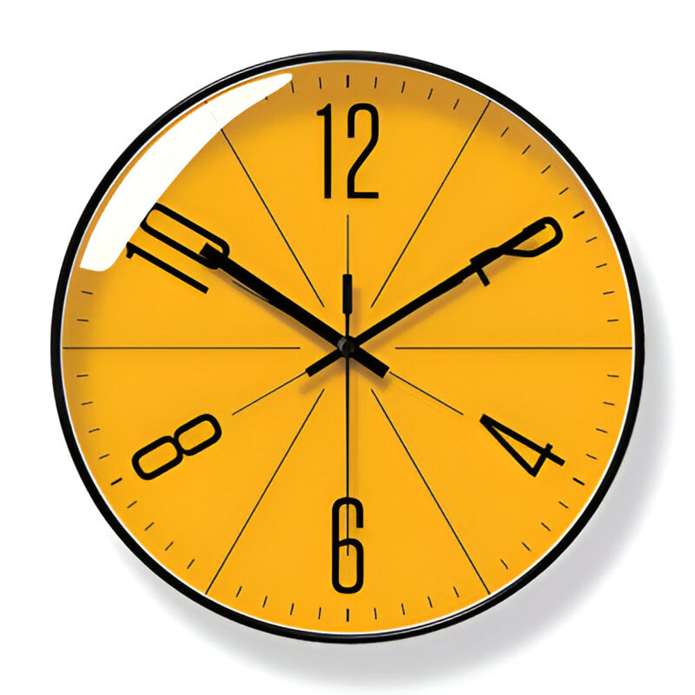 Scandinavian Modern Wall Clock with Silent Movement – Minimalist Wall Clock Decor for Home and Office 0