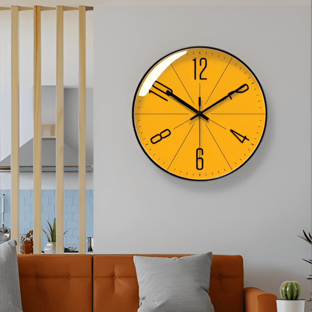 Scandinavian Modern Wall Clock with Silent Movement – Minimalist Wall Clock Decor for Home and Office 1