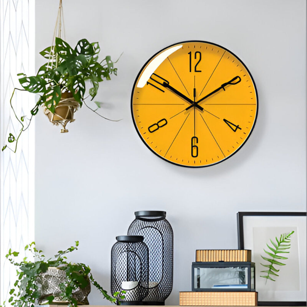 Scandinavian Modern Wall Clock with Silent Movement – Minimalist Wall Clock Decor for Home and Office 2