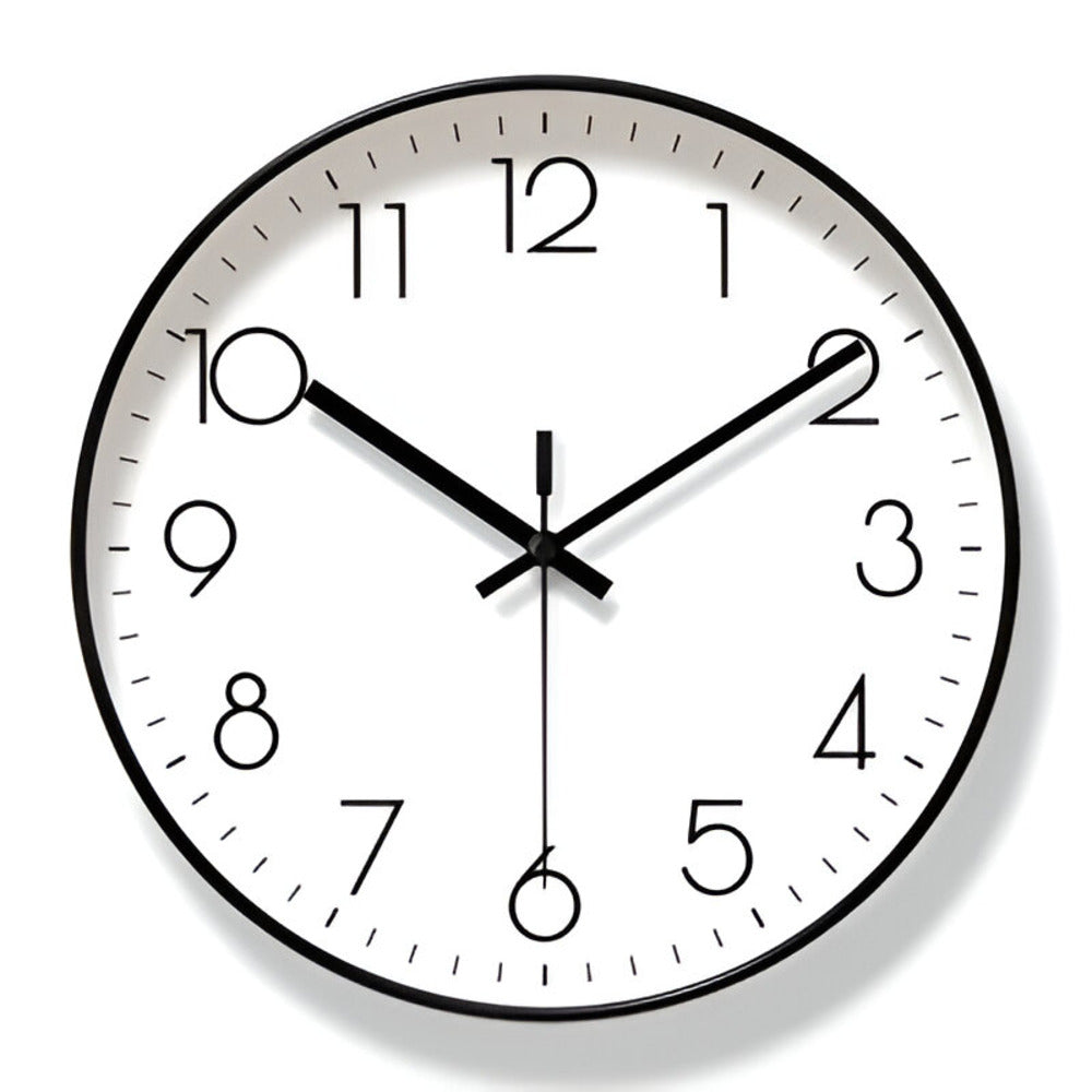 Scandinavian Modern Wall Clock with Silent Movement – Minimalist Wall Clock Decor for Home and Office 7