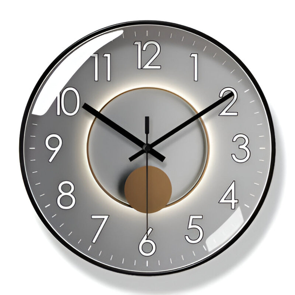 Scandinavian Modern Wall Clock with Silent Movement – Minimalist Wall Clock Decor for Home and Office 8
