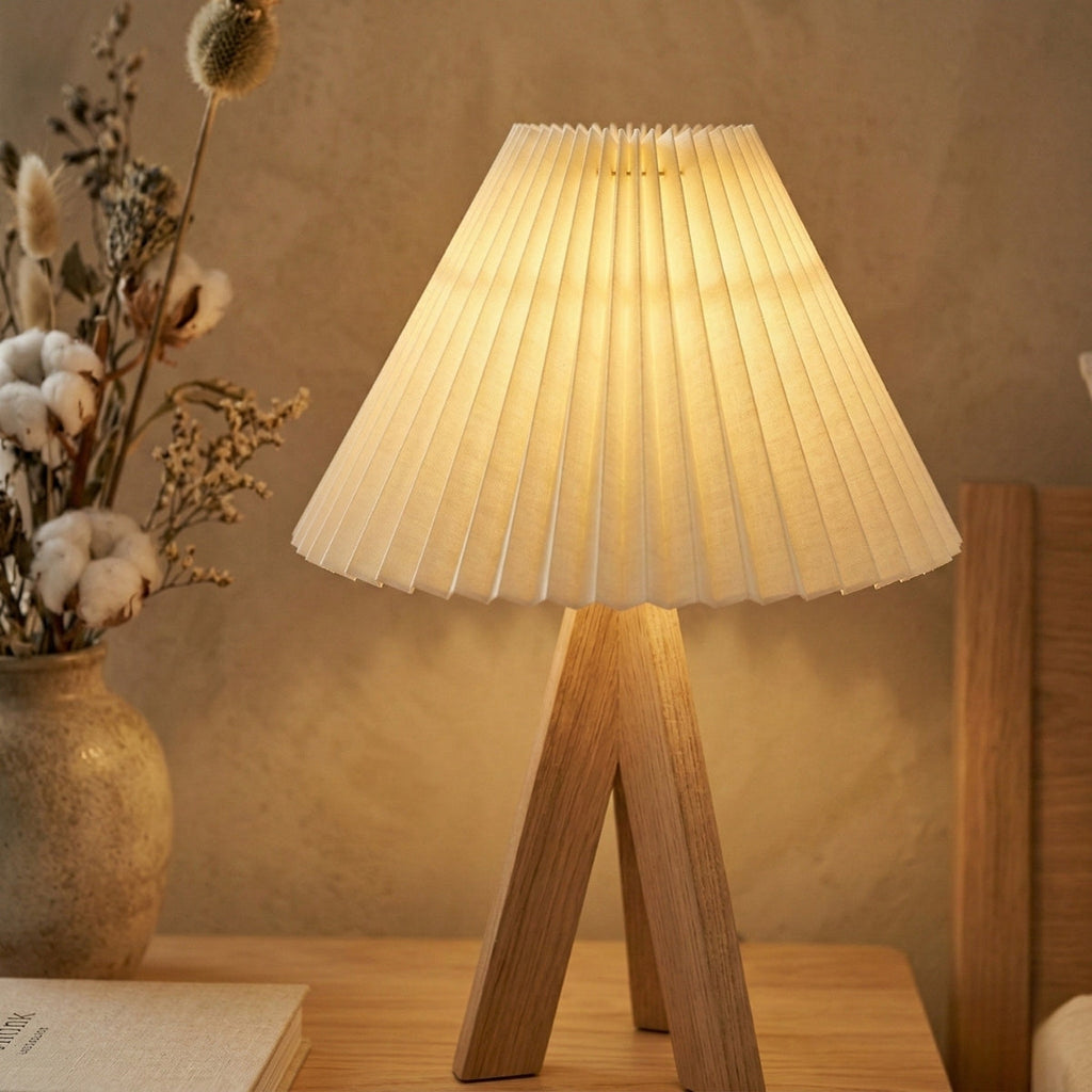 Scandinavian Table Lamp - Geometric Design for Bedside or Desk Use 2