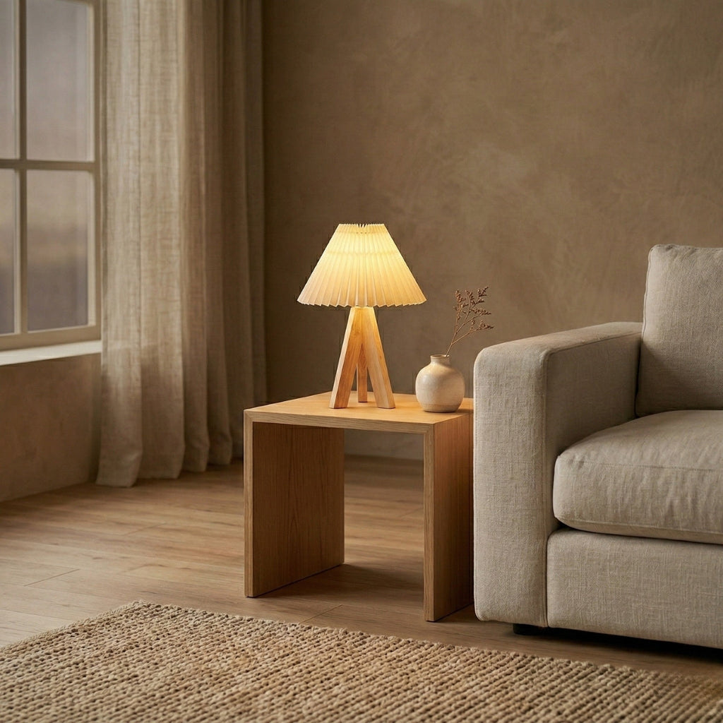 Scandinavian Table Lamp - Geometric Design for Bedside or Desk Use 4