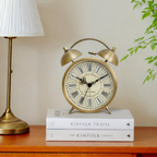 Scandinavian Vintage Alarm Clock - Luminous Twin Bell Design 1
