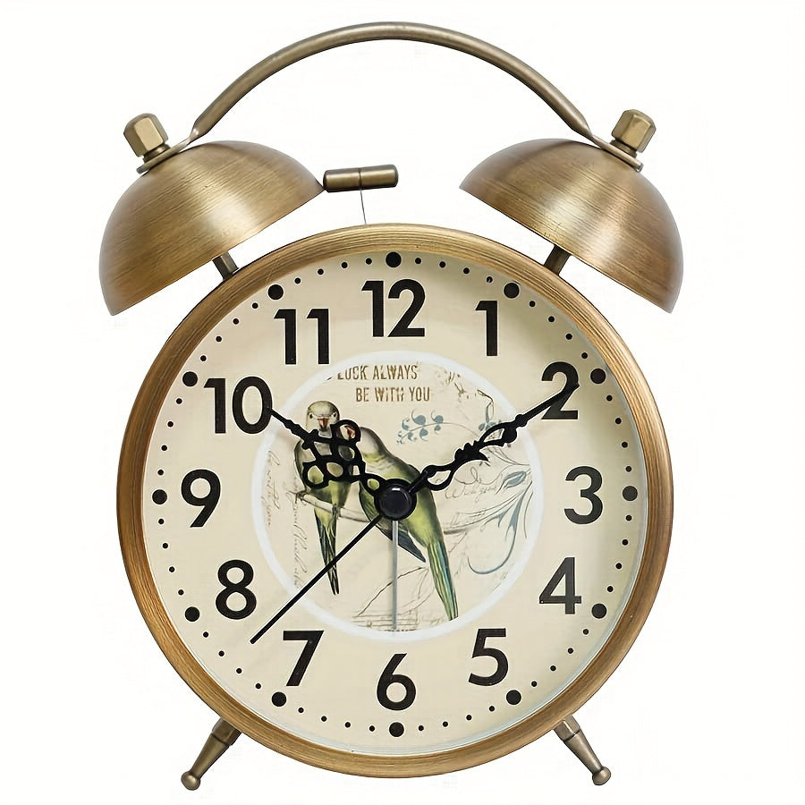 Scandinavian Vintage Alarm Clock - Luminous Twin Bell Design 10
