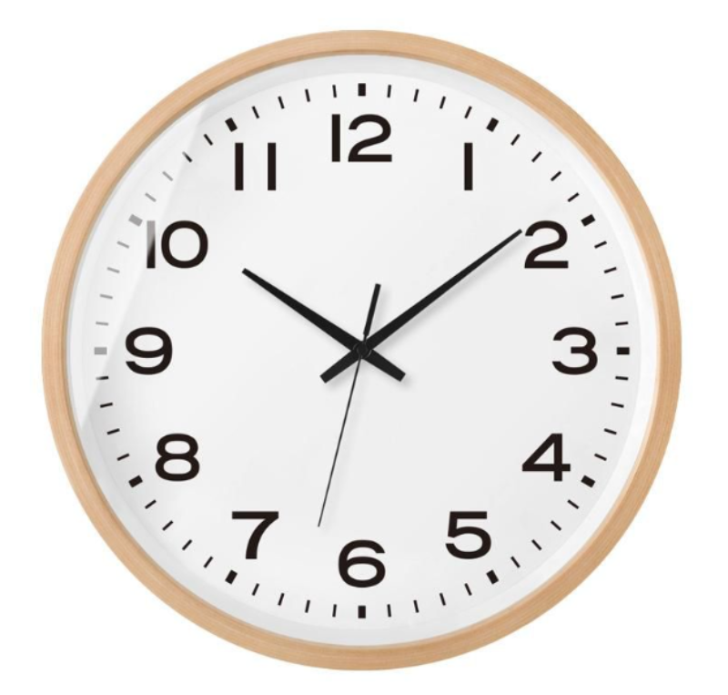 Scandinavian Wooden Wall Clock - Modern Minimalist Design, Silent Operation 0
