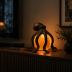 Sculptural Octopus Accent Light - Warm Ambient Glow for Unique Decor 5
