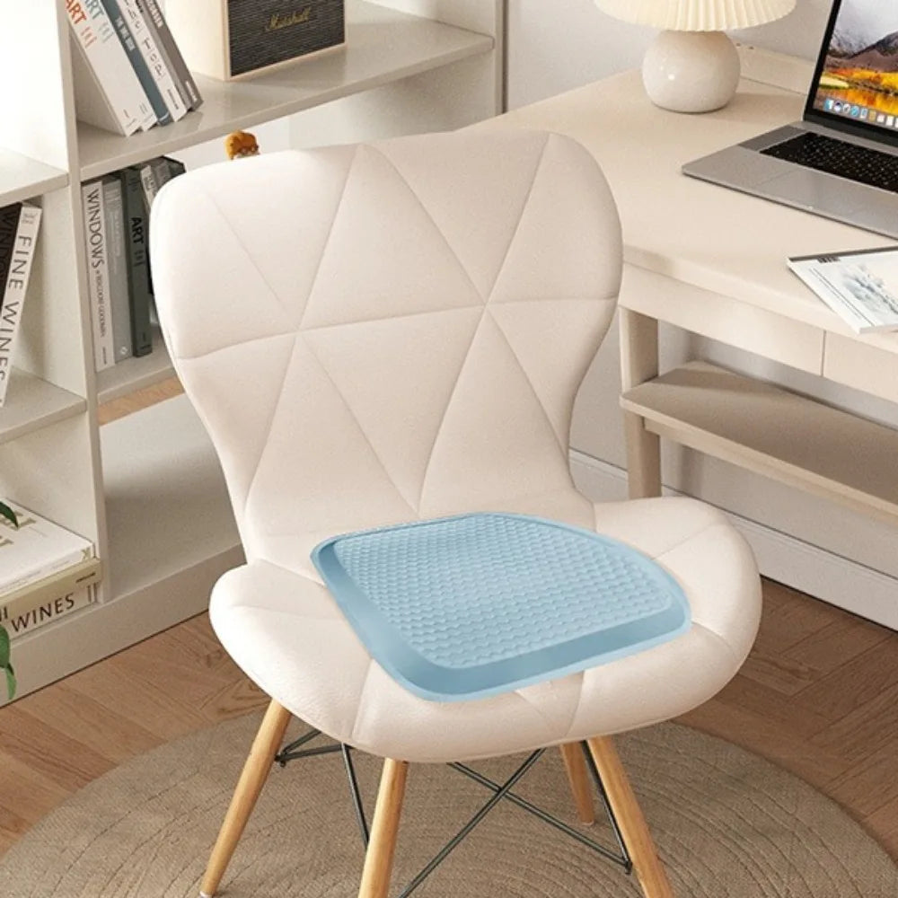 Cooling Gel Car Seat Cushion, Honeycomb Design, Shock Absorbing, Breathable 1
