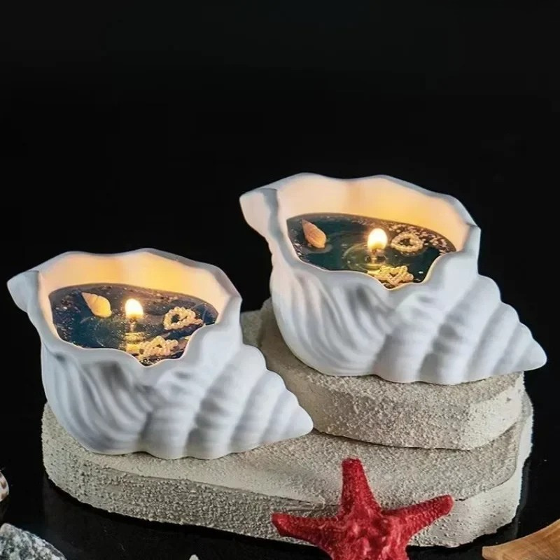 Sea Shell Scented Candle - Best Smelling Coastal Aromatherapy 2