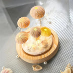 Sea Urchin Table Lamp - Unique Battery Operated Nightstand Light 1