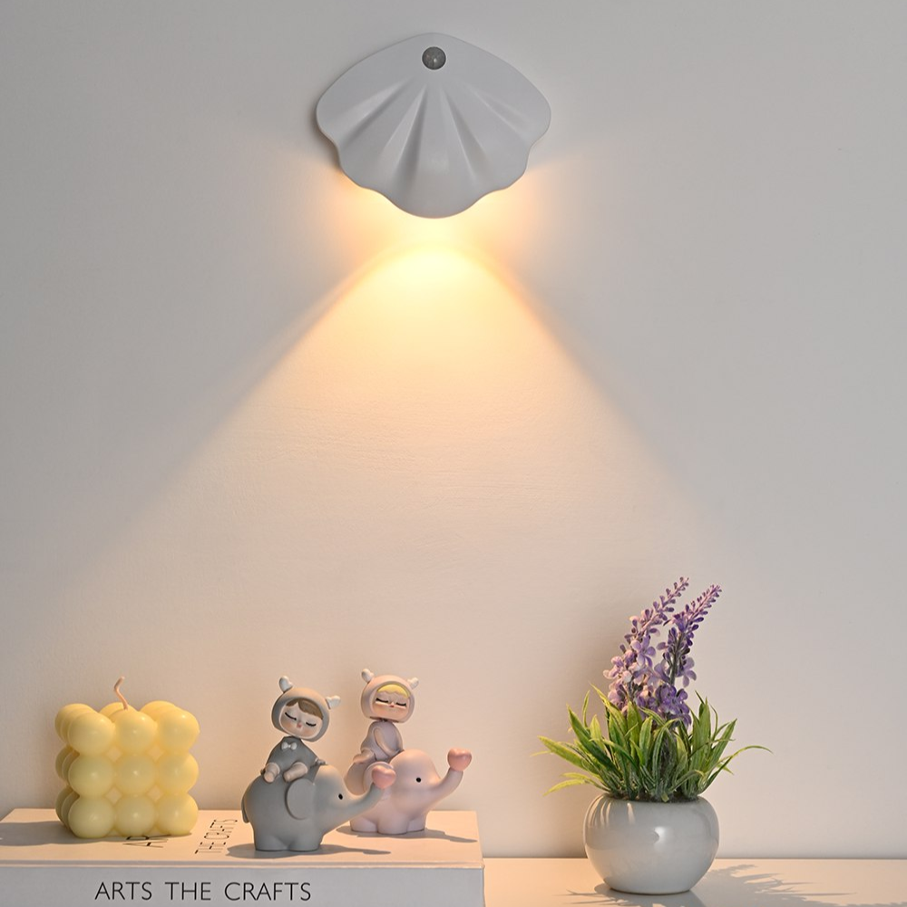 Shell Motion Sensor Light - USB Rechargeable, Energy Efficient Illumination 2