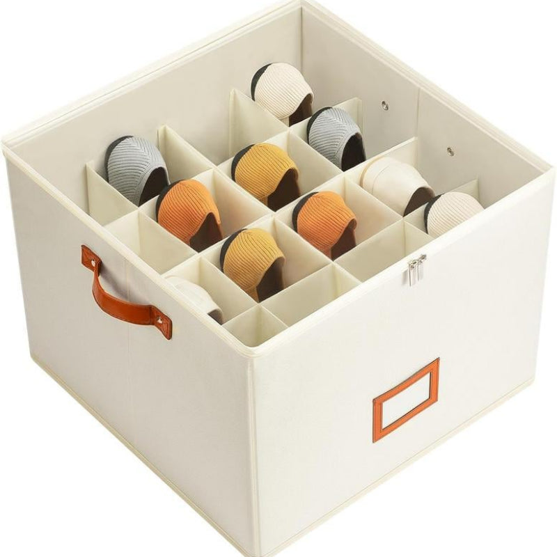 Shoe Organizer Box - Space-Saving Dustproof Storage for 16 Pairs 1