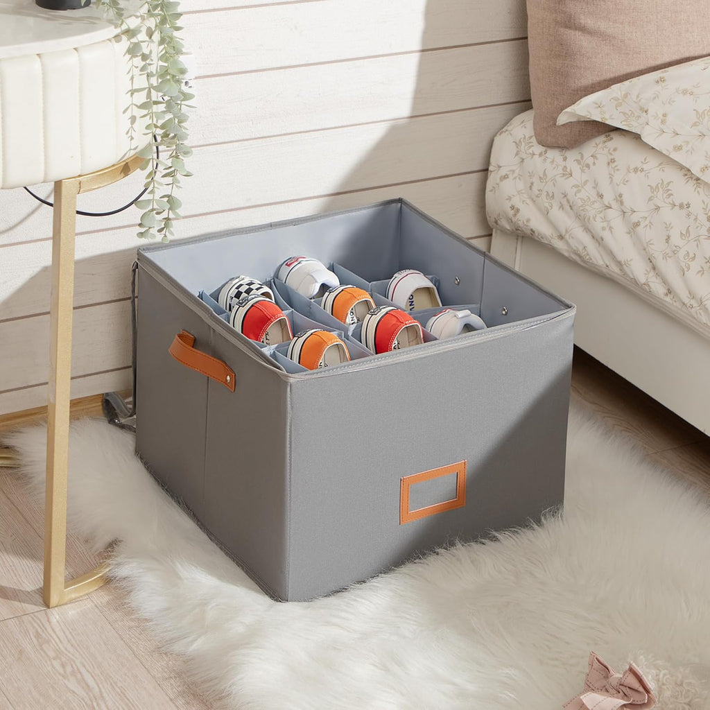 Shoe Organizer Box - Space-Saving Dustproof Storage for 16 Pairs 2