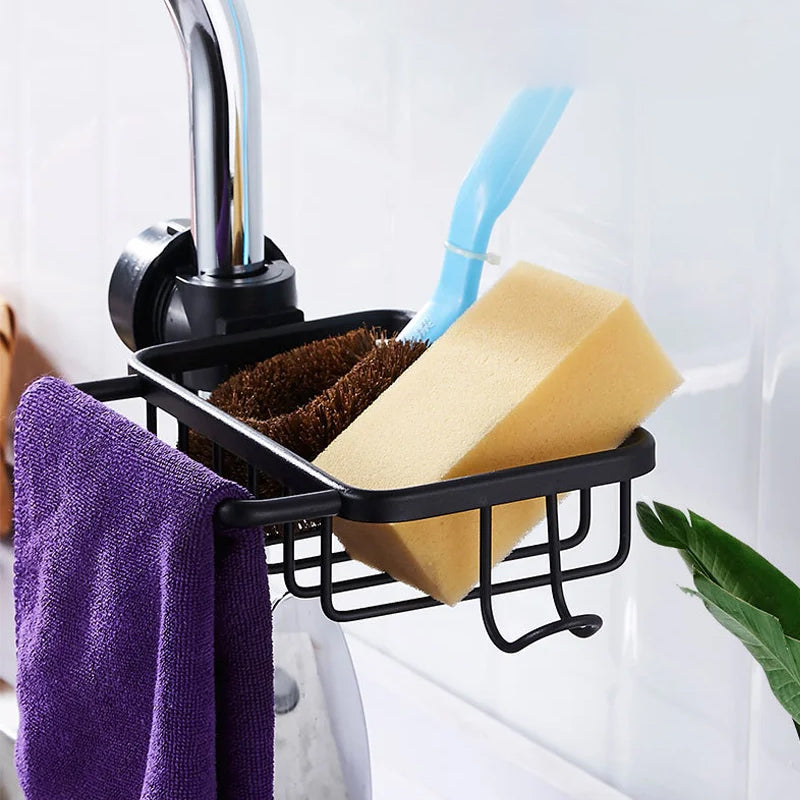 Shower Caddy Aluminum Plastic No Drill Black or Silver Single or Double 1