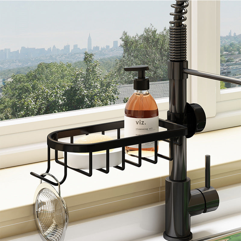 Shower Caddy Aluminum Plastic No Drill Black or Silver Single or Double 7