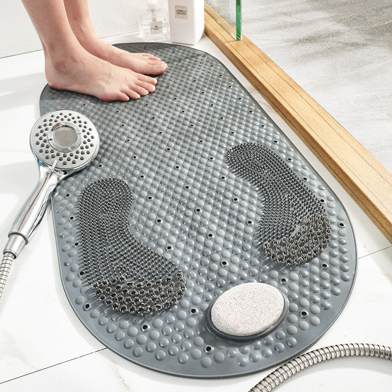Shower Mat Non Slip 40 x 80 cm Suction Cup Textured Surface, Safe Exfoliating Design 2