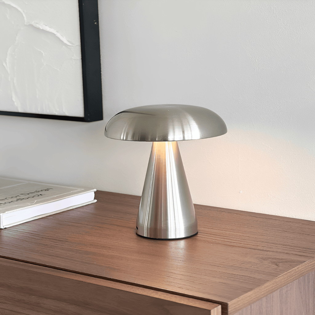 Shroomdern Table Lamp - Retro USB Design for Desk & Nightstand Use 6