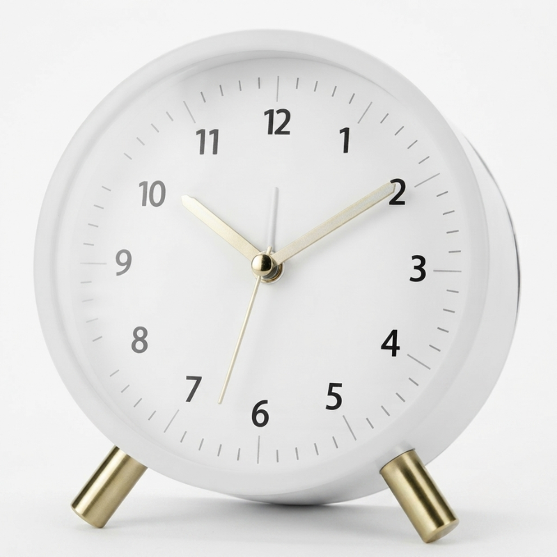 Silent Alarm Clock Quartz Movement Compact Design 05