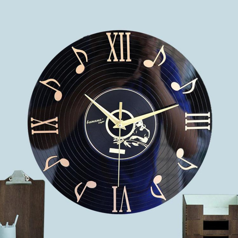 Silent Wall Clock - 12 Acrylic Music-Note Decor for Home and Studio 3