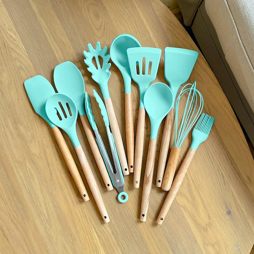 Silicone Cooking Utensil Set - Safe, Durable & Heat Resistant 11-Piece 5
