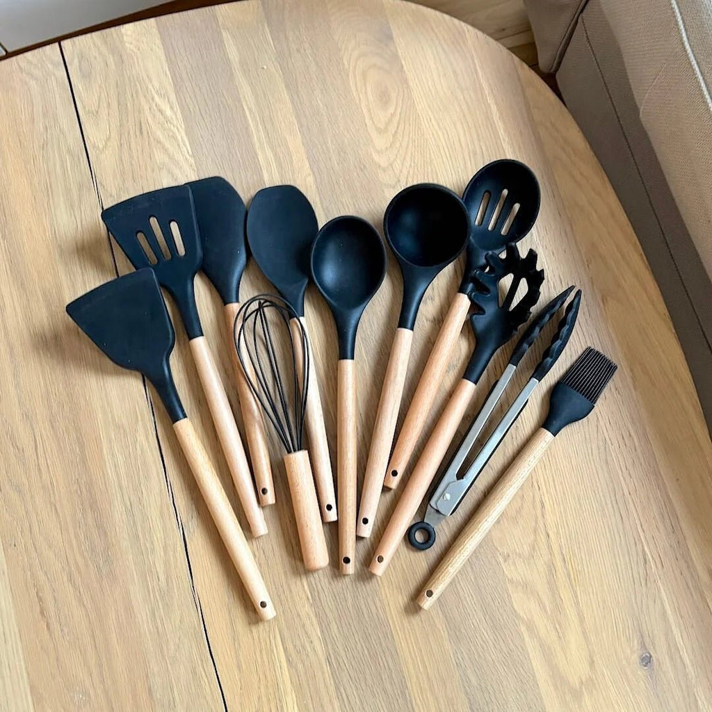 Silicone Cooking Utensil Set - Safe, Durable & Heat Resistant 11-Piece 7