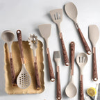 Silicone Cooking Utensils Set - 10 Heat-Resistant, Ergonomic Tools 7