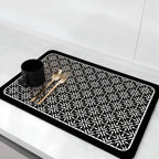 Silicone Dish Drying Mat - Highly Absorbent, Quick-Drying Kitchen Protector 0