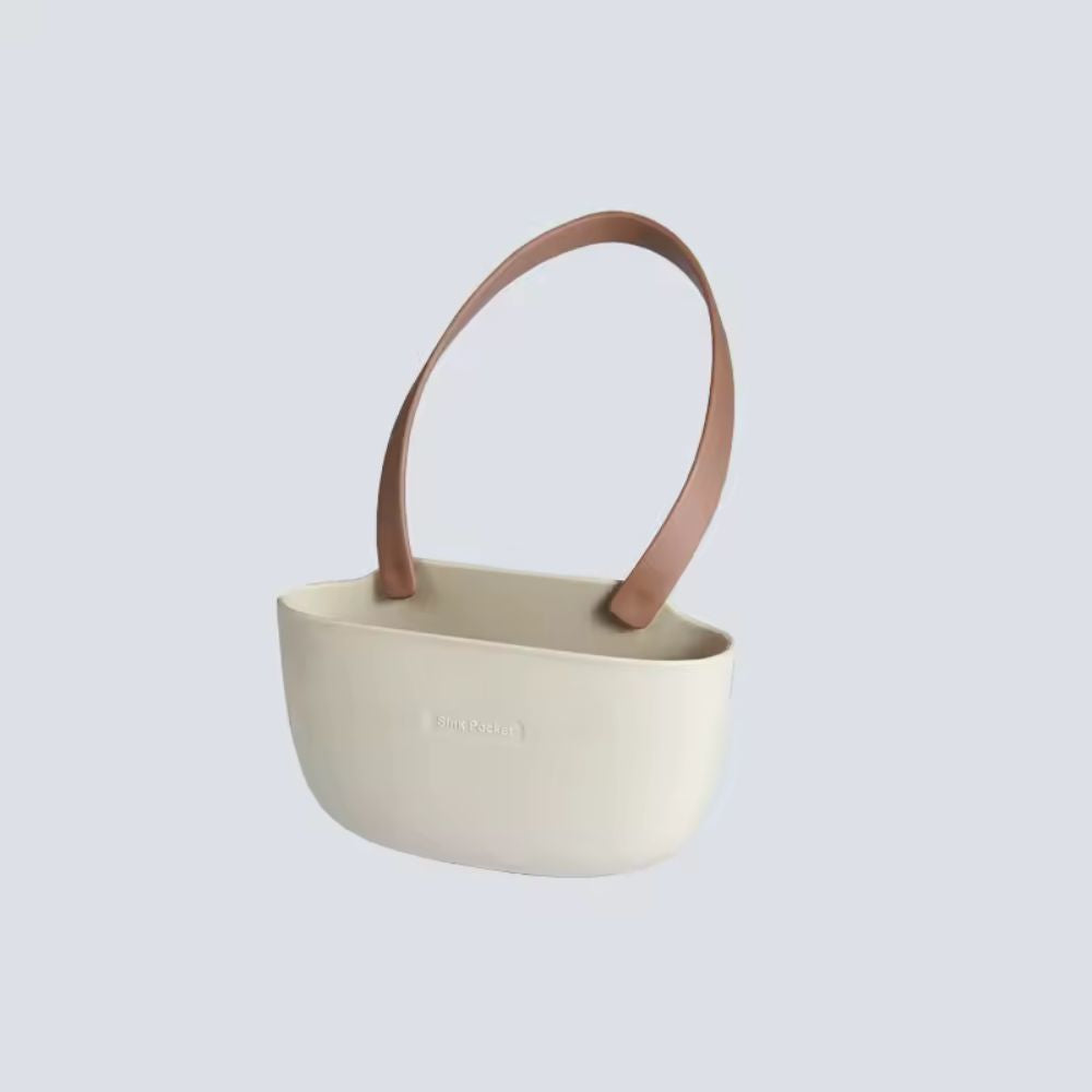 Silicone Hanging Dish Drainer - Space-Saving & Durable Sink Organizer 0