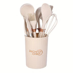 Silicone Kitchen Utensil Set - Non-Stick, Heat Resistant & Ergonomic 0