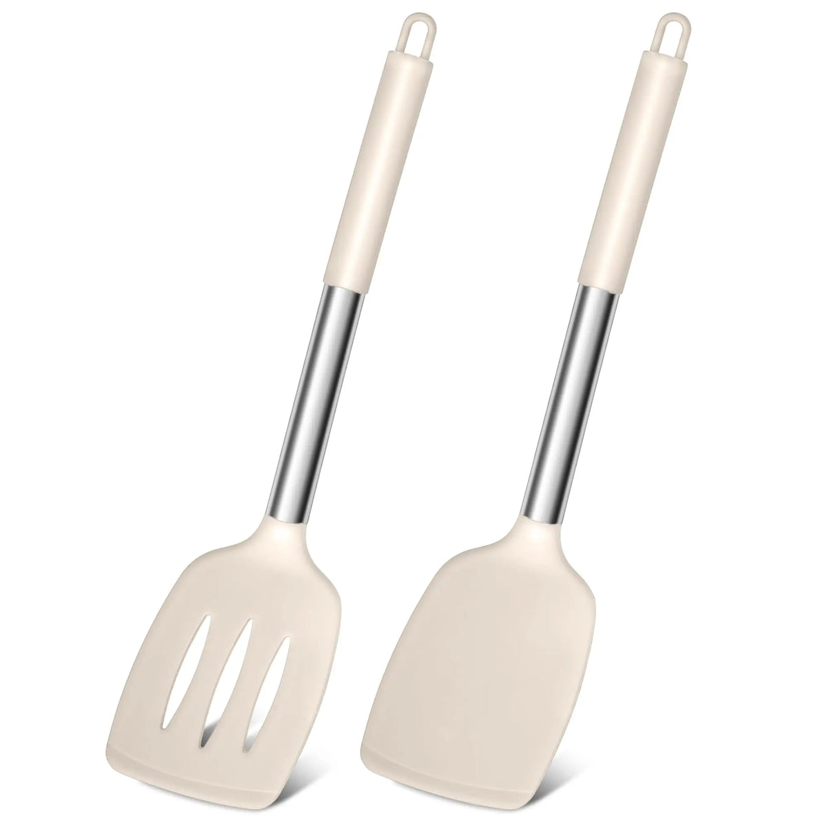 Silicone Spatula Set – 2-Piece Heat Resistant Non-Stick Cooking Turners for Kitchen Use 11