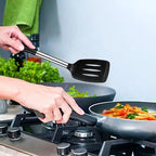 Silicone Spatula Set – 2-Piece Heat Resistant Non-Stick Cooking Turners for Kitchen Use 2