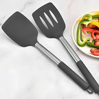 Silicone Spatula Set – 2-Piece Heat Resistant Non-Stick Cooking Turners for Kitchen Use 7