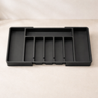 Silverware Drawer Organizer Expandable Plastic Adjustable 380x340x50 mm 1