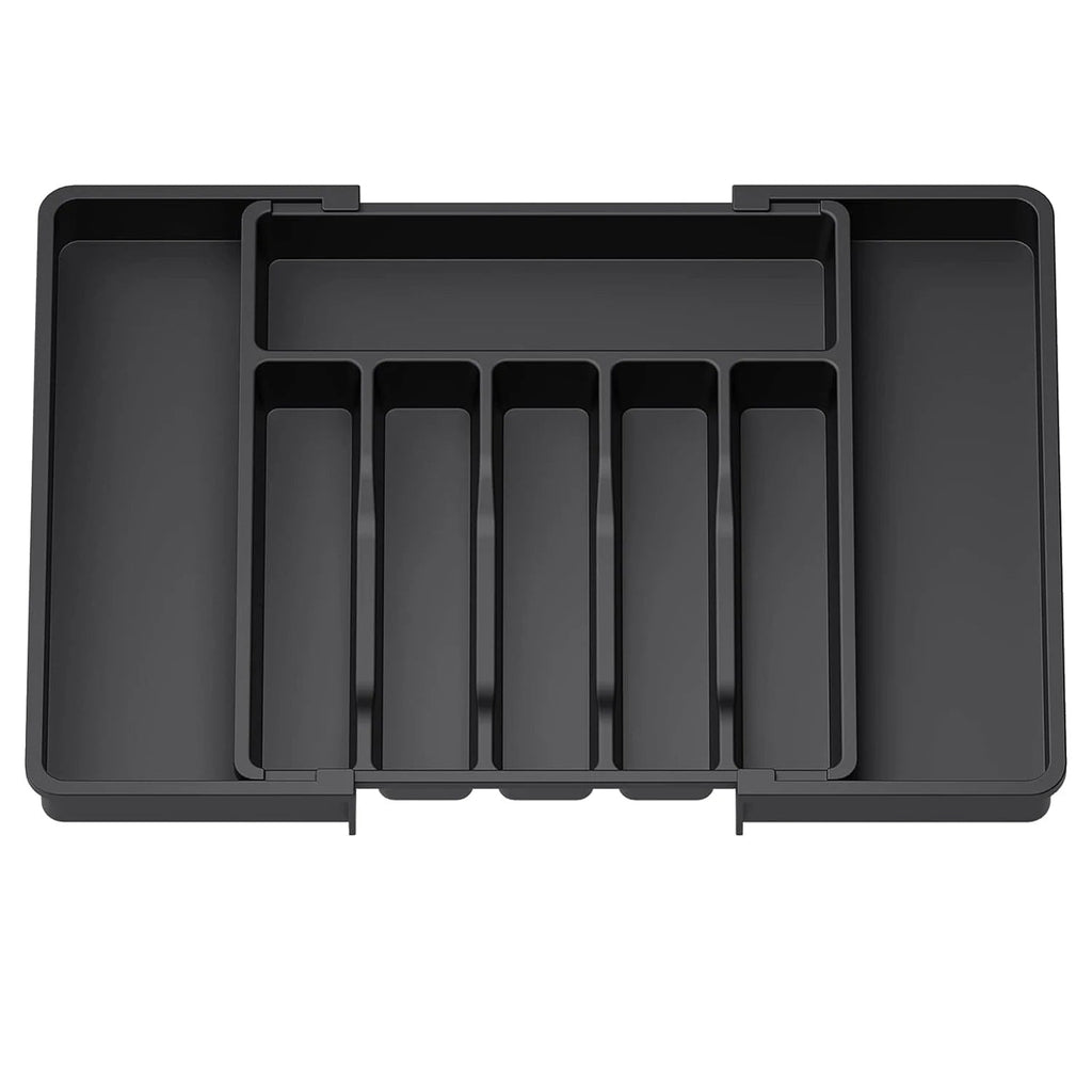 Silverware Drawer Organizer Expandable Plastic Adjustable 380x340x50 mm 2