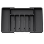 Silverware Drawer Organizer Expandable Plastic Adjustable 380x340x50 mm 2