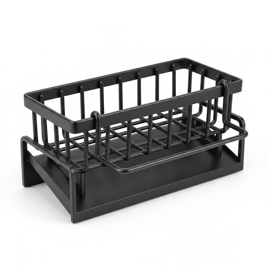 Sink Rack - Efficient Sink Drainer & Sponge Holder for Organizing 0