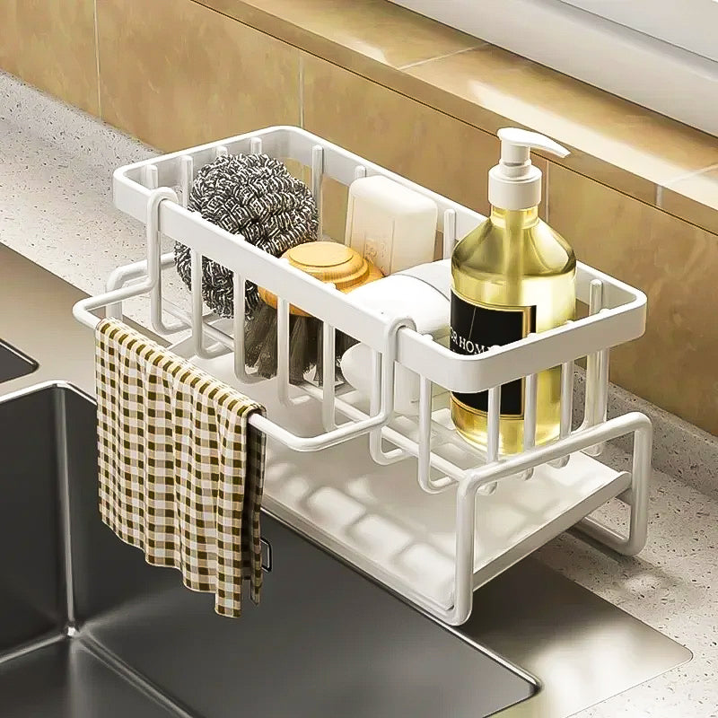 Sink Rack - Efficient Sink Drainer & Sponge Holder for Organizing 2